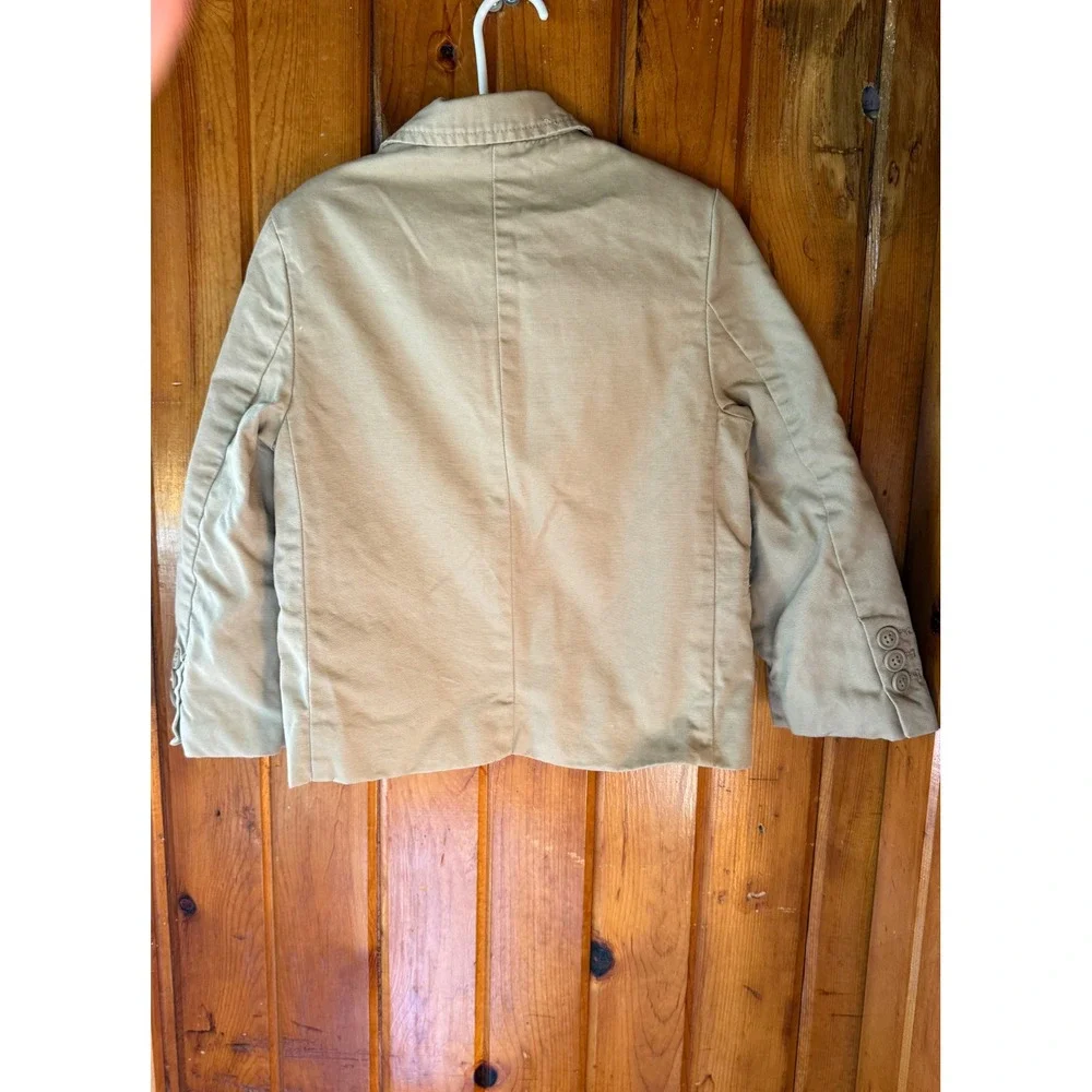 The Children's Place‎ Boys Blazer Jacket Size 4 Khaki Casual Dressy Layering